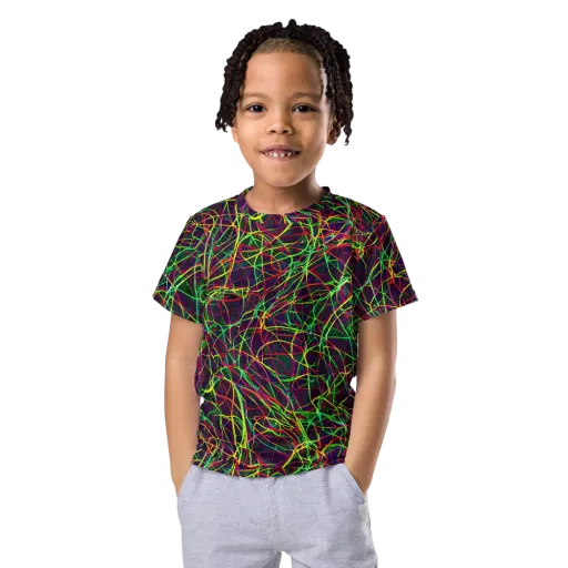 Luminous Labyrinth on a Kids Crew Neck T-Shirt