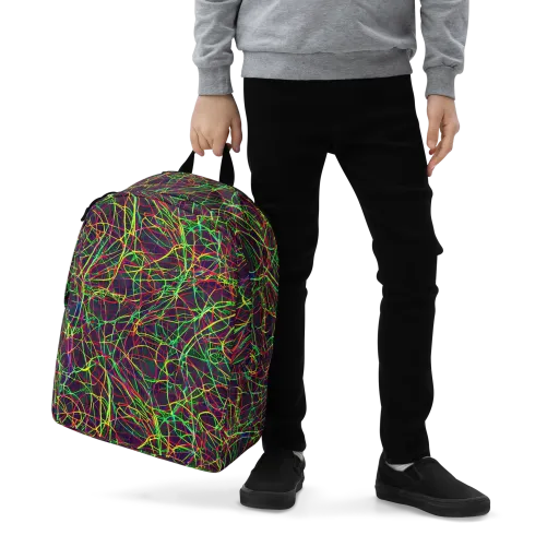 Luminous Labyrinth on a Minimalist Backpack