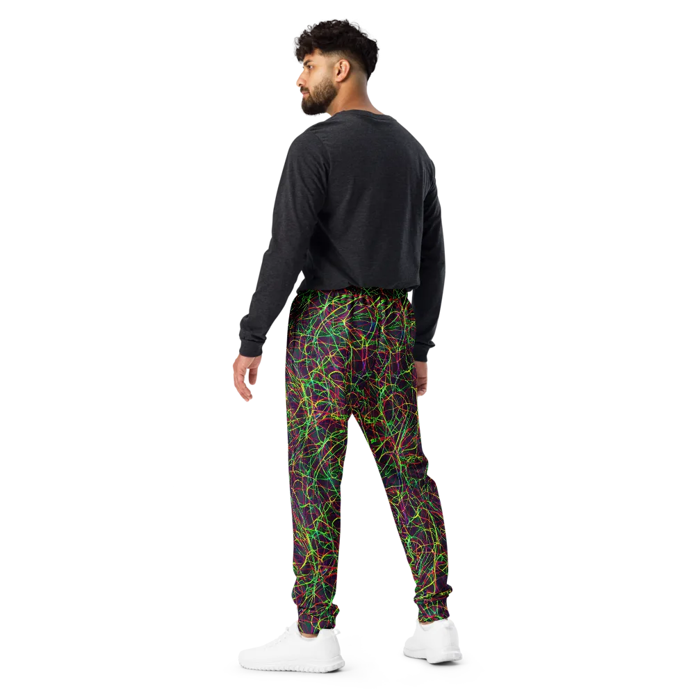 Luminous Labyrinth on Men's Joggers — Back