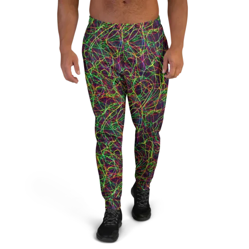 Luminous Labyrinth on a Men's Joggers