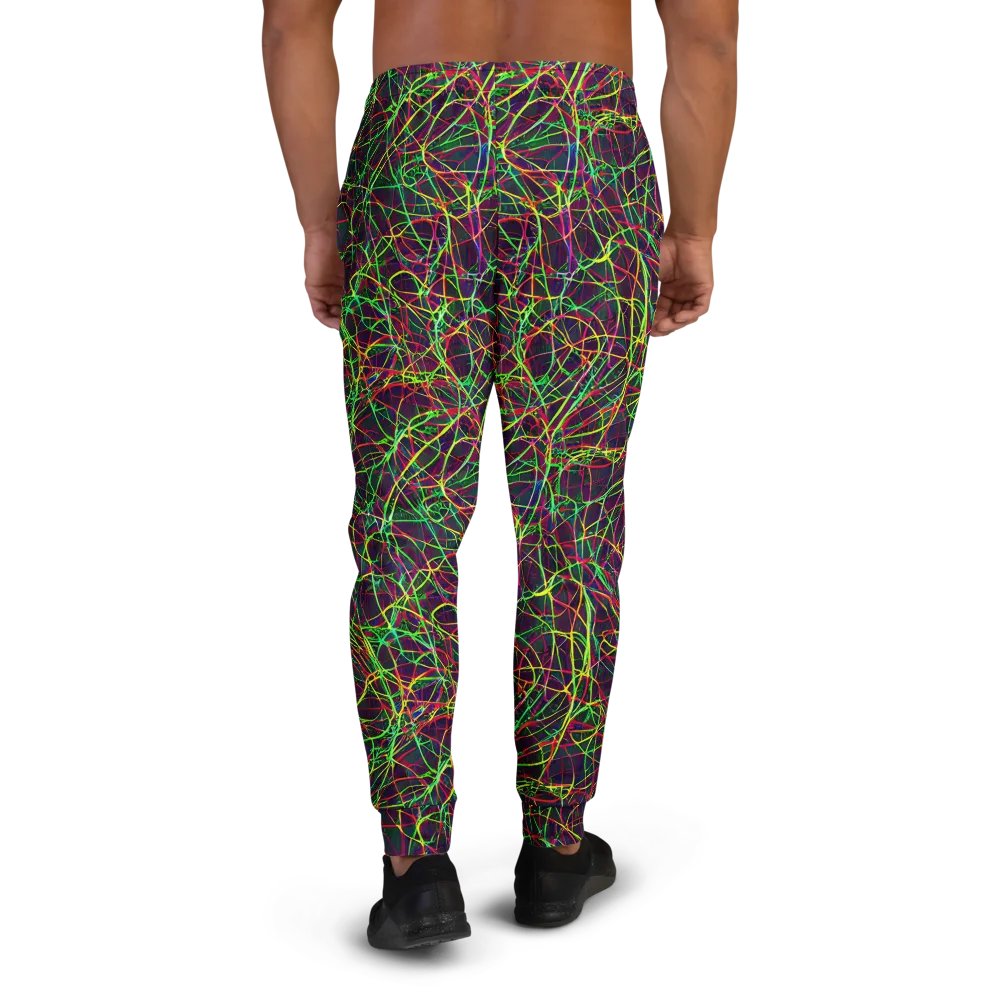 Luminous Labyrinth on Men's Joggers — Back