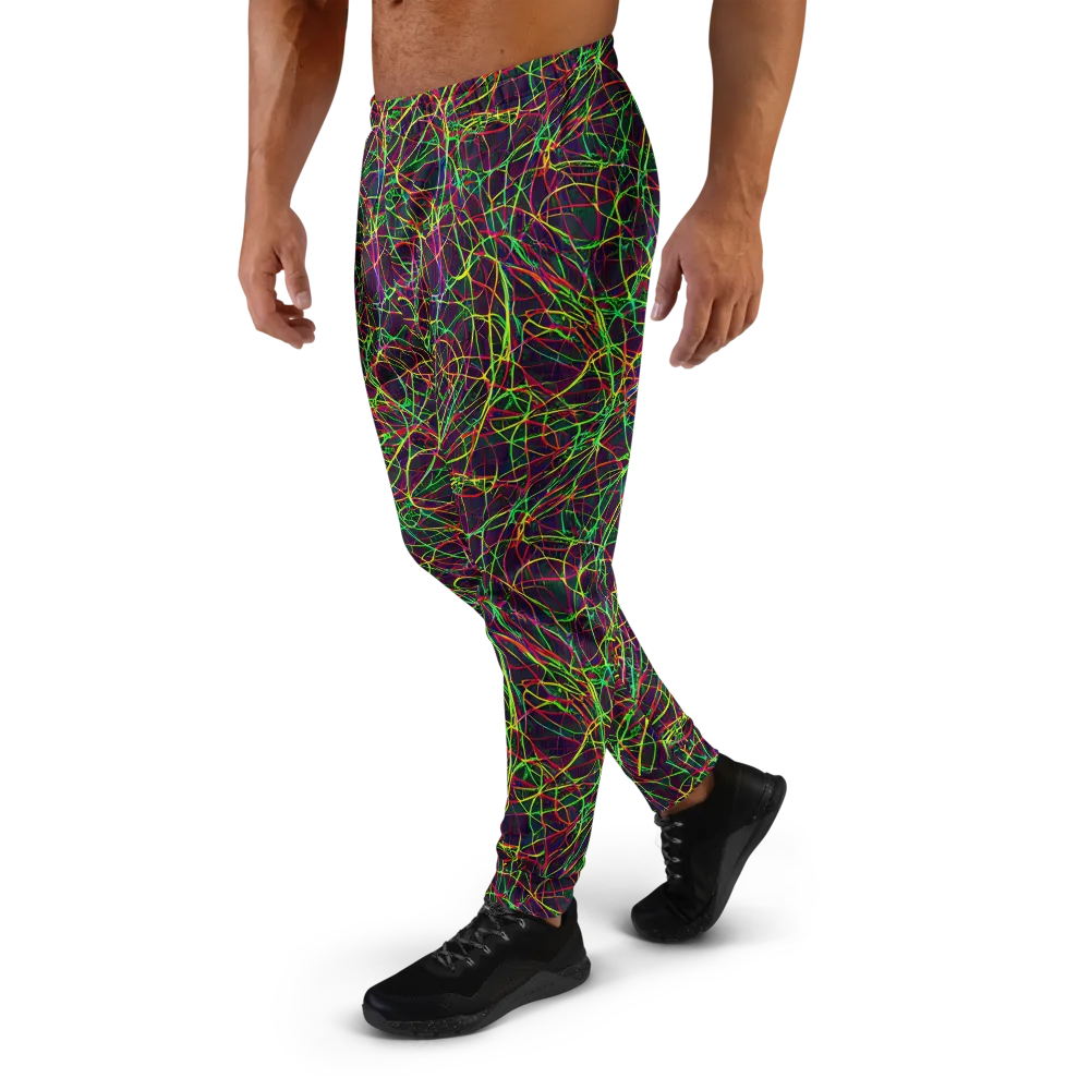 Luminous Labyrinth on Men's Joggers — Left