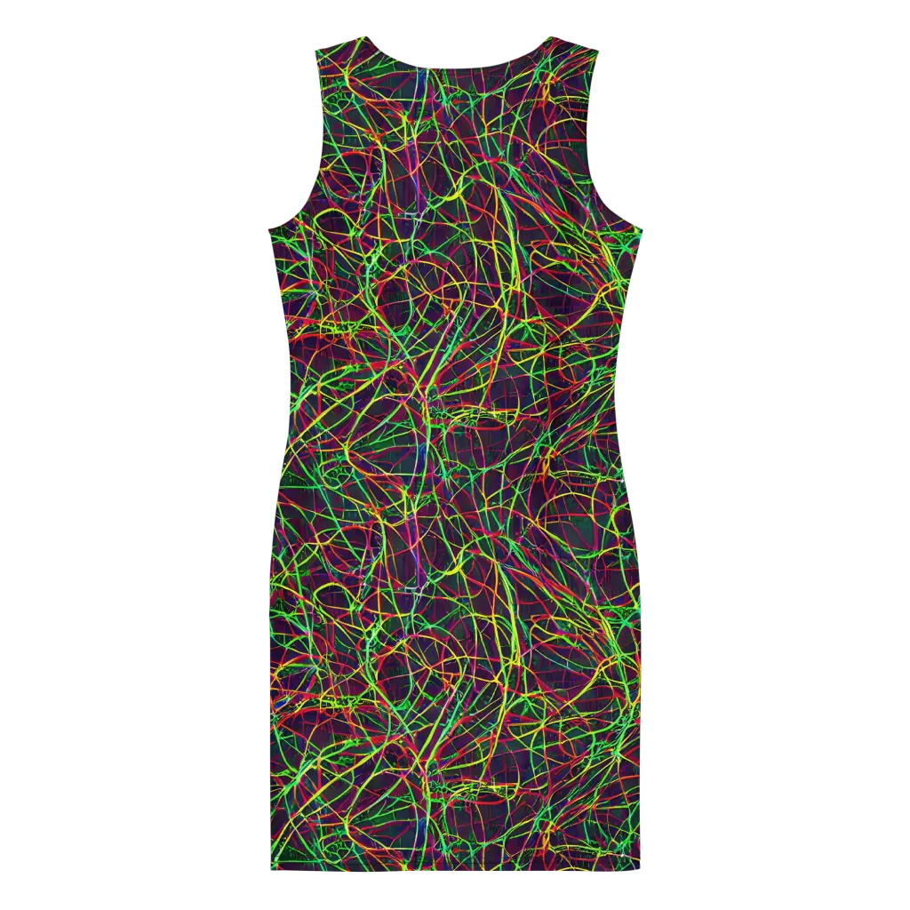 Luminous Labyrinth on Bodycon Dress — Back