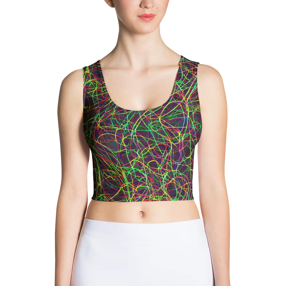 Luminous Labyrinth on Crop Top — Front