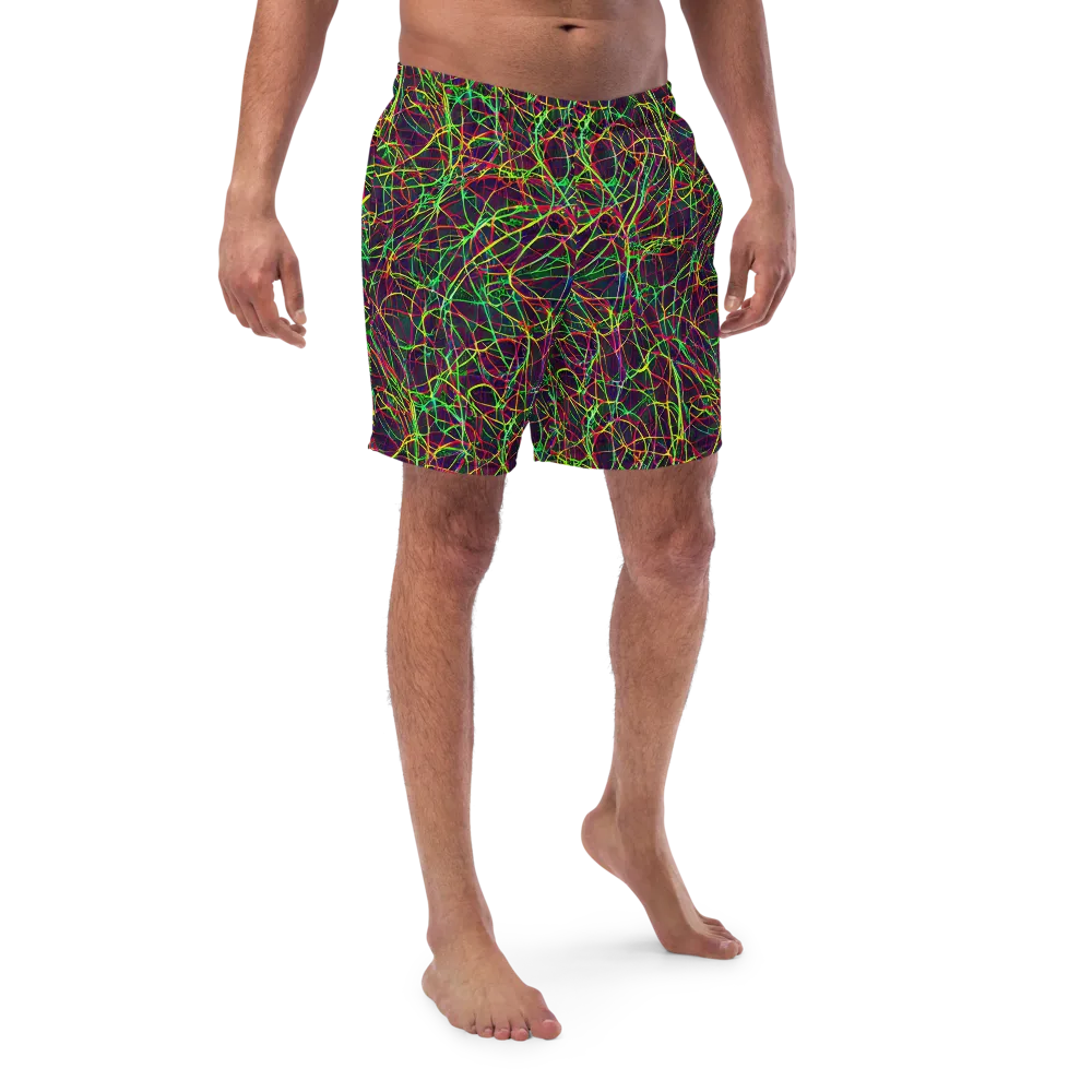 Luminous Labyrinth on Swim Trunks — Front