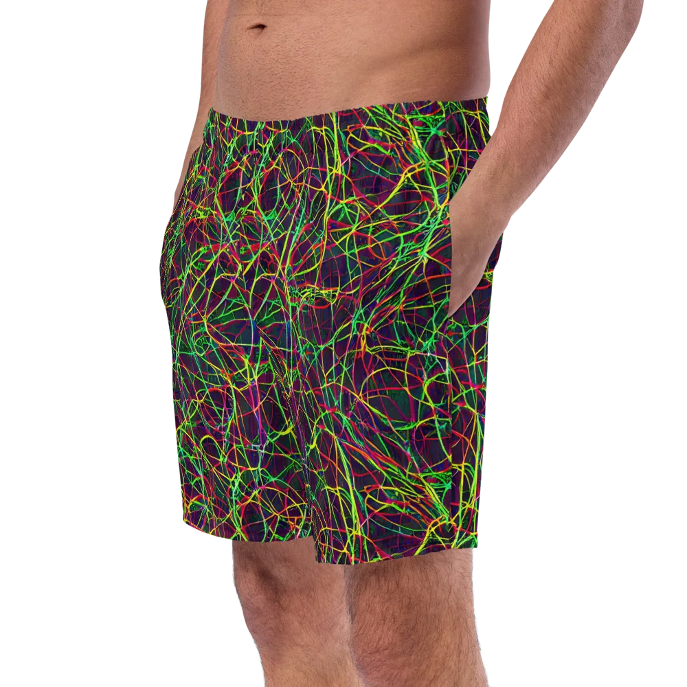 Luminous Labyrinth on Swim Trunks — Left Front