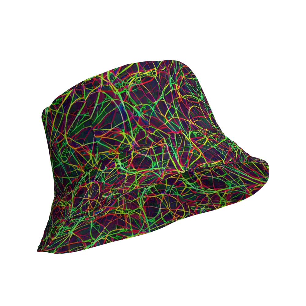 Luminous Labyrinth on Reversible Bucket Hat — Product details Outside