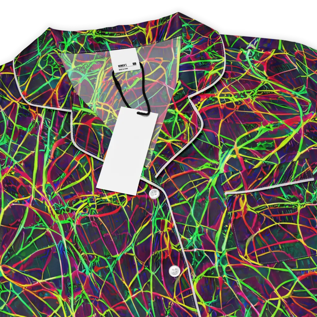 Luminous Labyrinth on Women's Short Sleeve Pajama Top — Product details
