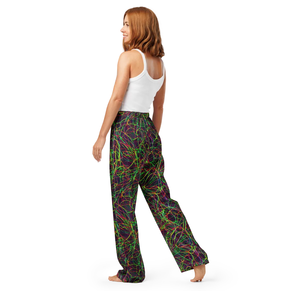 Luminous Labyrinth on Women's Pajama Pants — Back