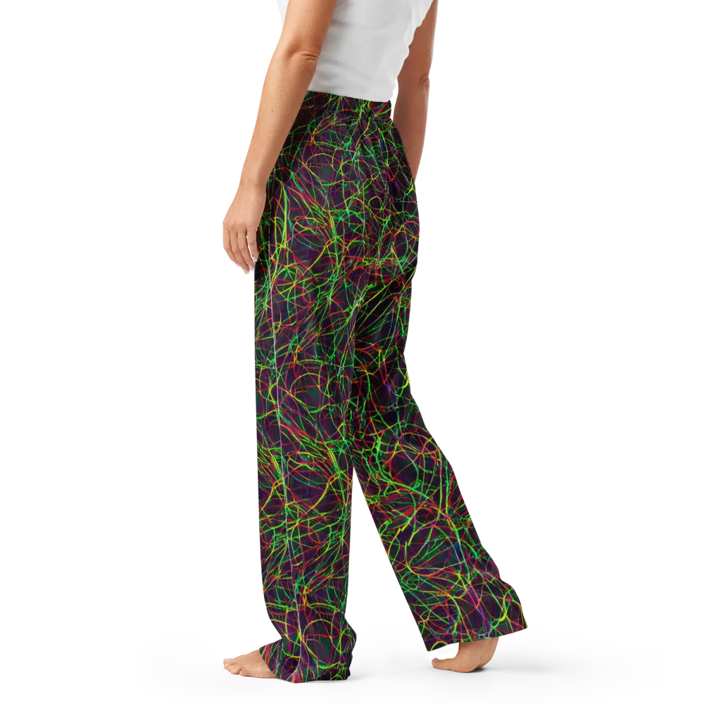 Luminous Labyrinth on Women's Pajama Pants — Left