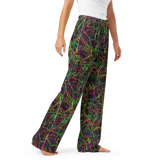 Luminous Labyrinth on a Women's Pajama Pants