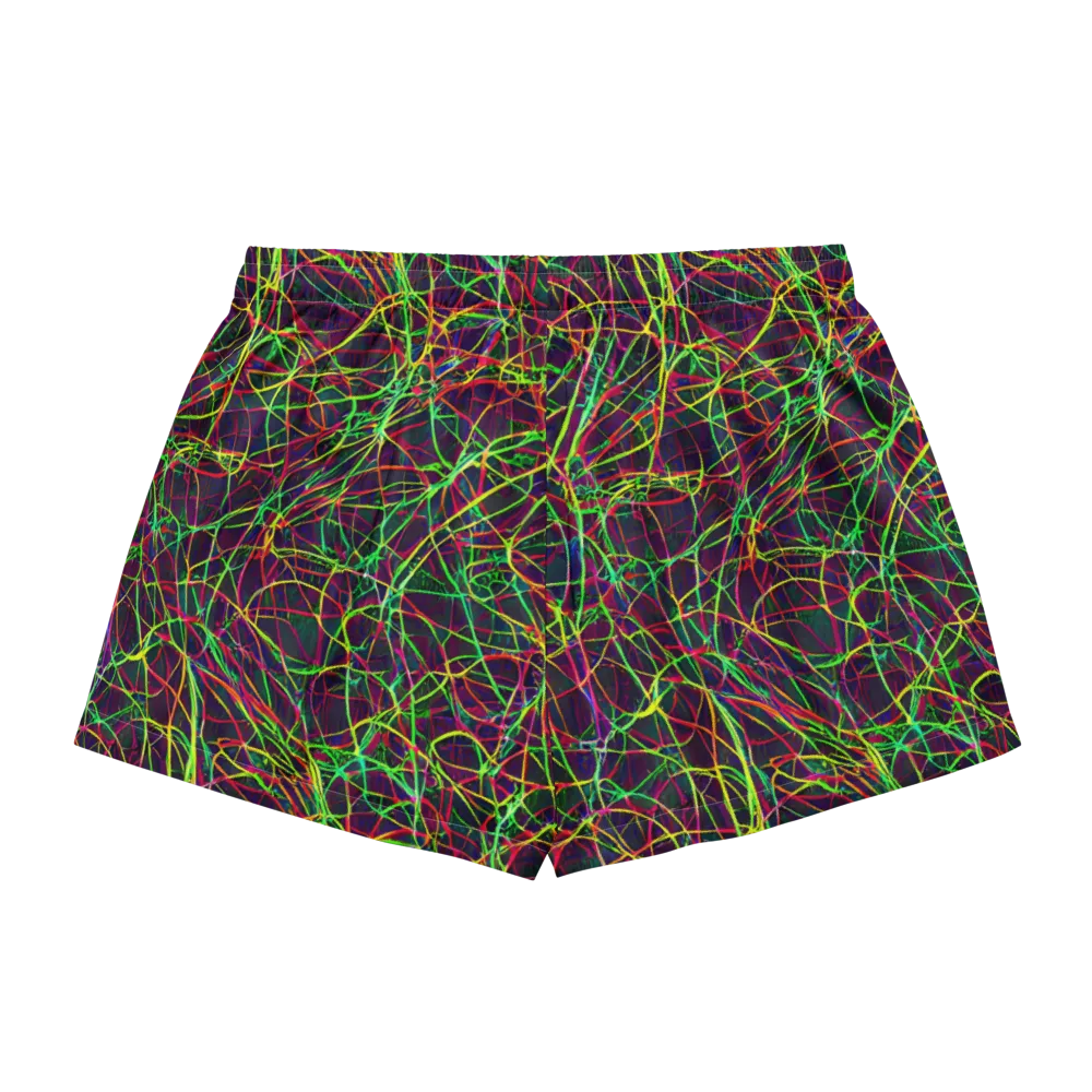 Luminous Labyrinth on Women's Pajama Shorts — Back