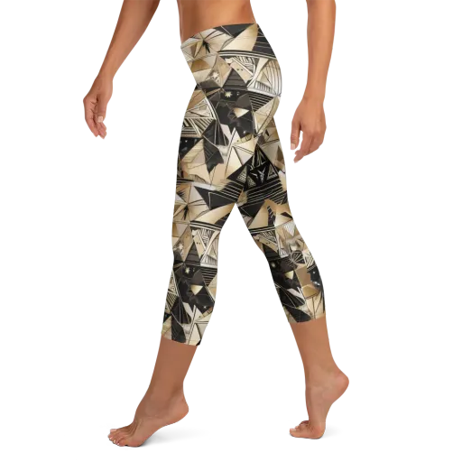 Nocturne Facets on a Capri Leggings