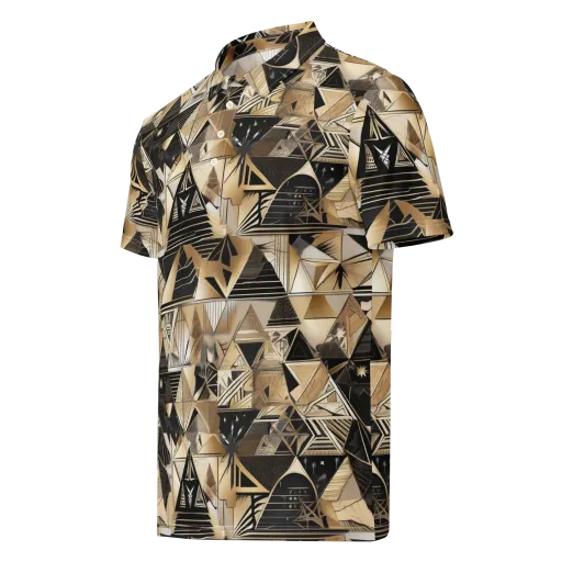 Nocturne Facets on a Men's Slim Fit Polo Shirt