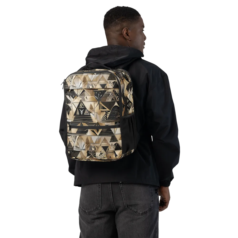 Nocturne Facets on Utility Backpack — Back