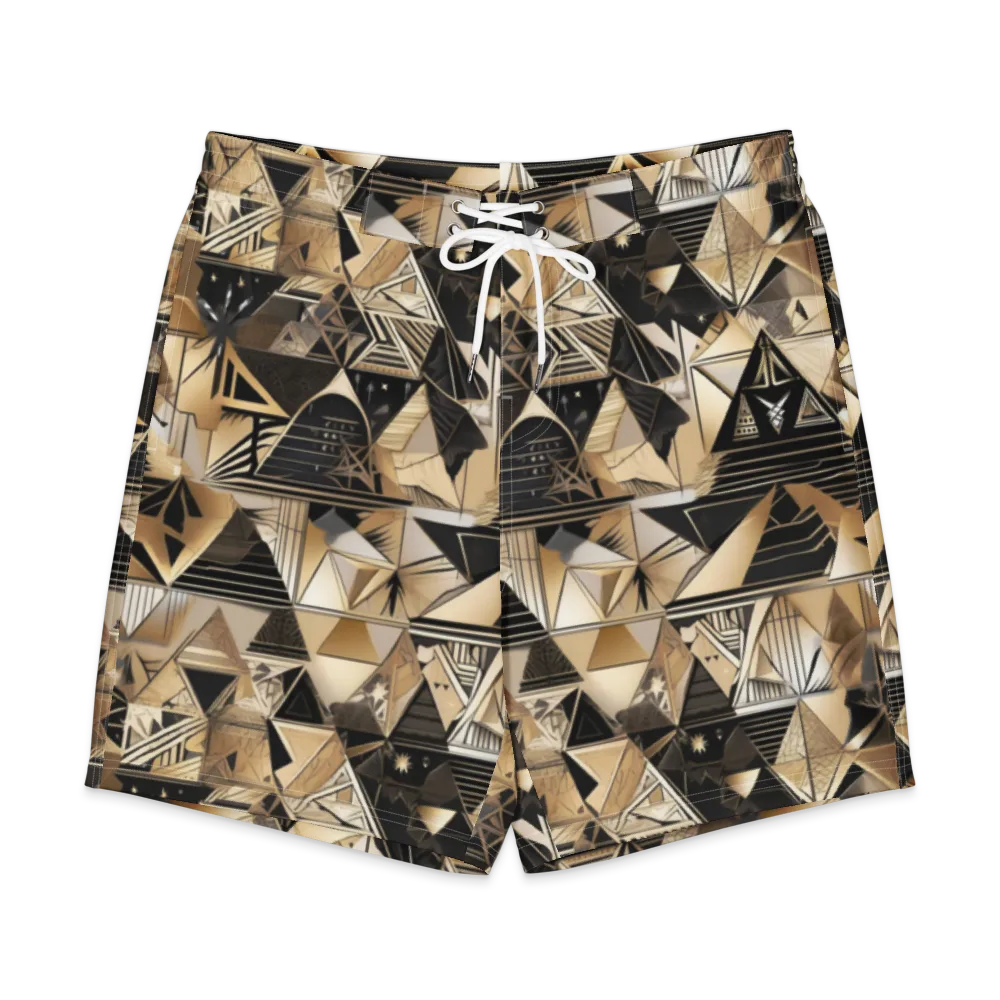 Nocturne Facets on Men's Board Shorts — Front