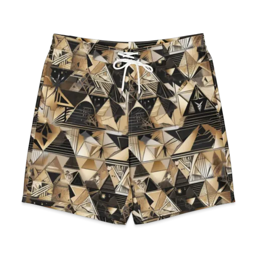 Nocturne Facets on a Men's Board Shorts