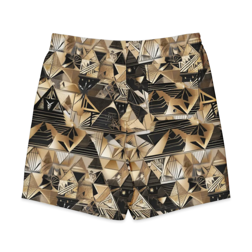 Nocturne Facets on Men's Board Shorts — Back