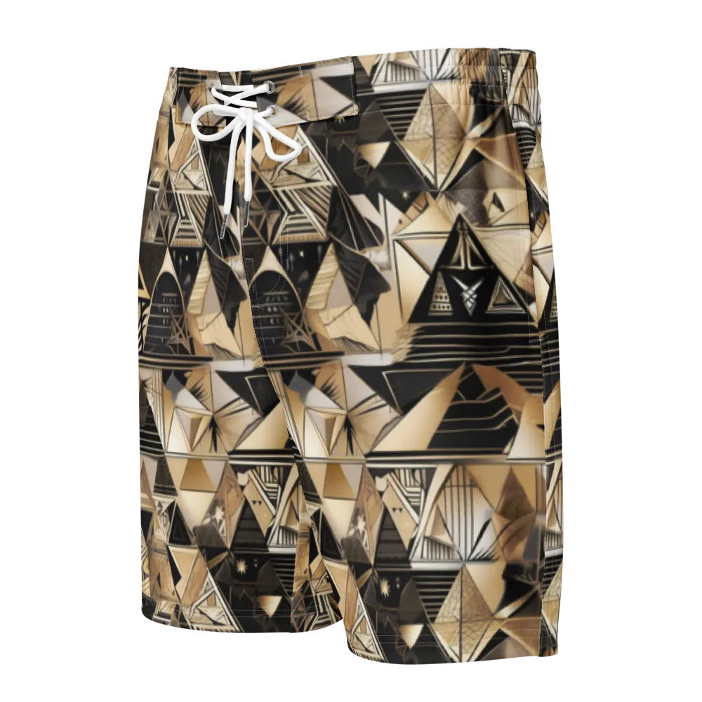 Nocturne Facets on Men's Board Shorts — Front
