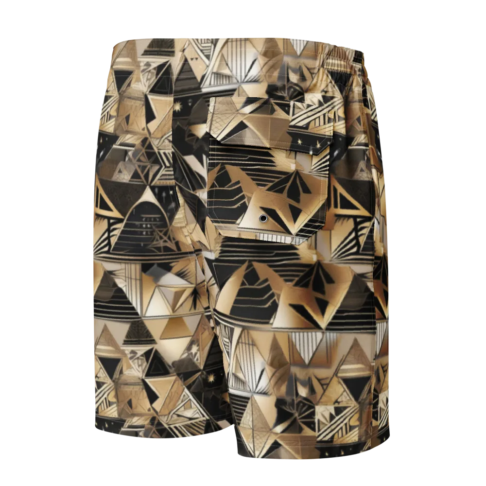 Nocturne Facets on Men's Board Shorts — Back