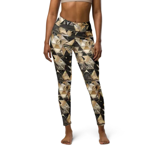 Nocturne Facets on a Yoga Leggings