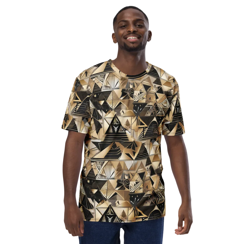 Nocturne Facets on Men's Crew Neck T-Shirt — Front