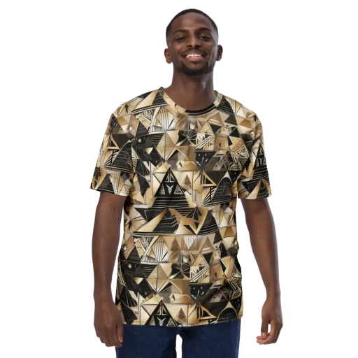 Nocturne Facets on a Men's Crew Neck T-Shirt