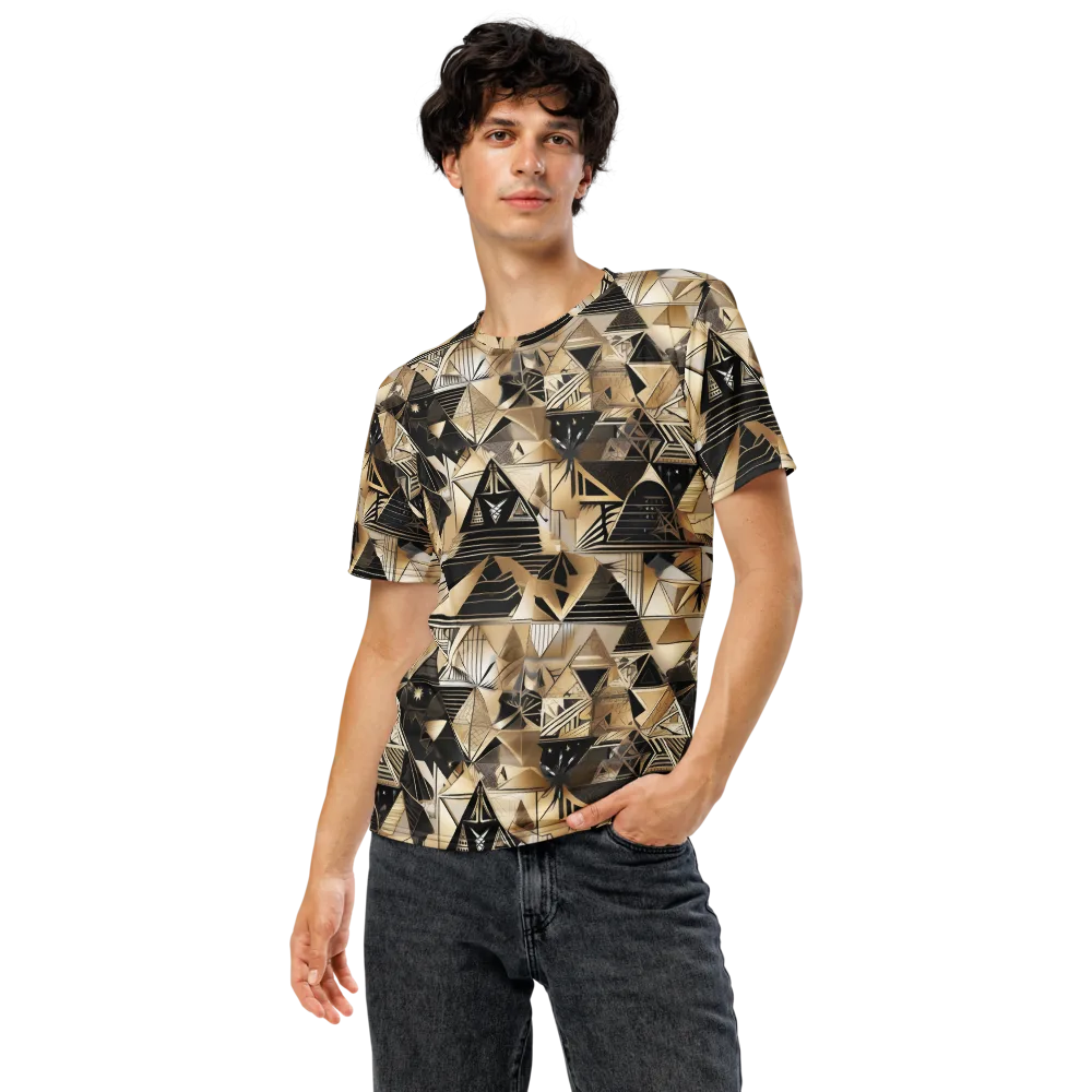 Nocturne Facets on Men's Crew Neck T-Shirt — Front