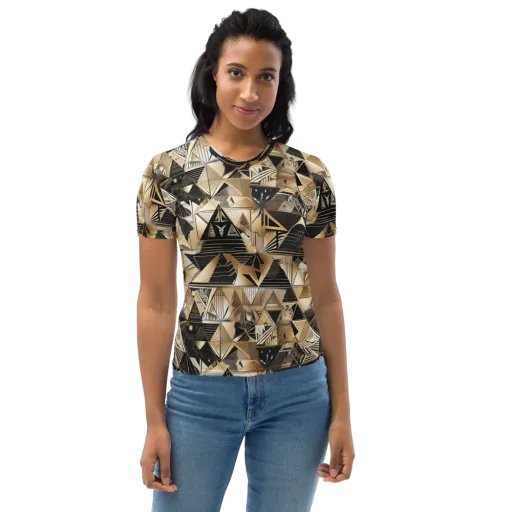 Nocturne Facets on a Women's Crew Neck T-Shirt