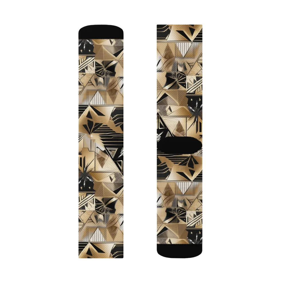 Nocturne Facets on Socks — Right Sock