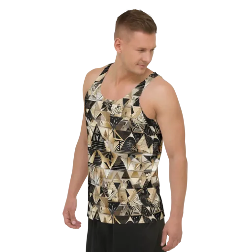 Nocturne Facets on a Men's Tank Top