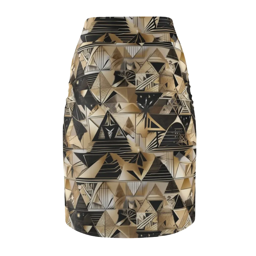 Nocturne Facets on Pencil Skirt — Back