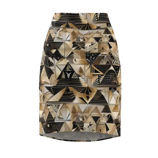 Nocturne Facets on a Pencil Skirt