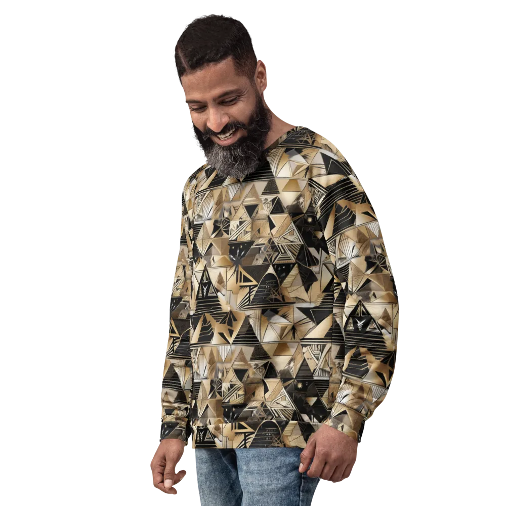 Nocturne Facets on Sweatshirt — Left Front