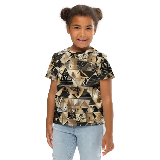 Nocturne Facets on a Kids Crew Neck T-Shirt