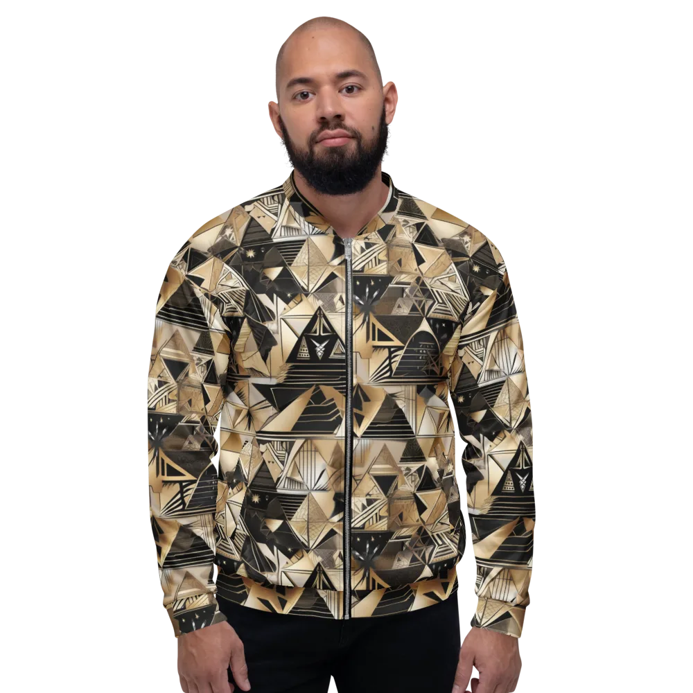 Nocturne Facets on Bomber Jacket — Front