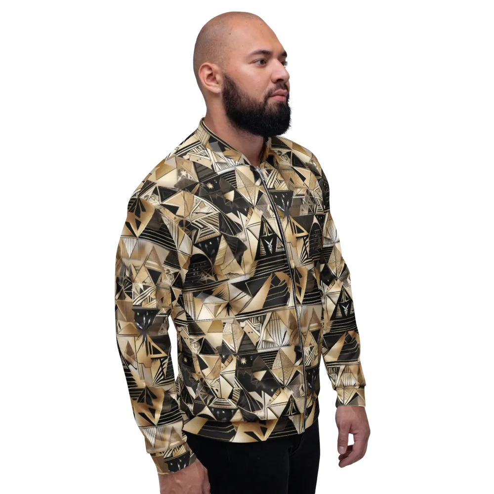 Nocturne Facets on Bomber Jacket — Right