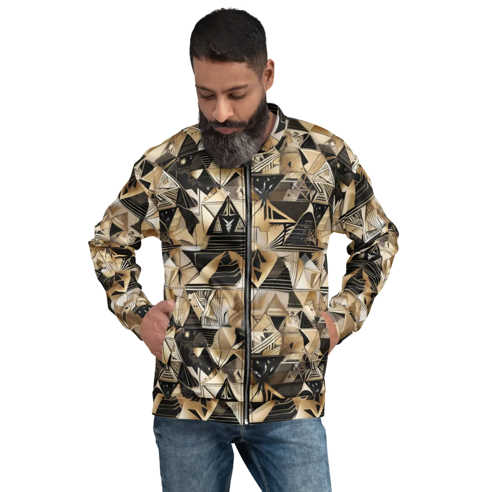 Nocturne Facets on Bomber Jacket — Front