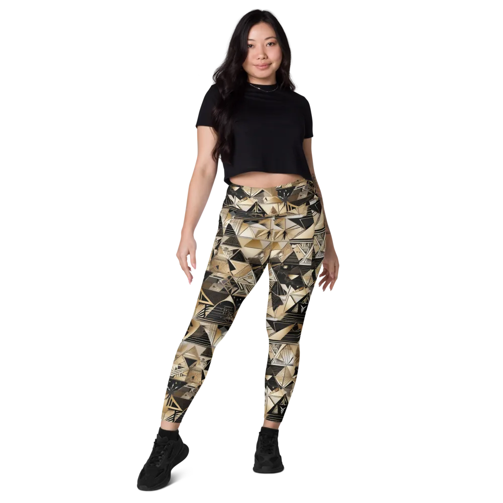 Nocturne Facets on Leggings with Pockets — Front
