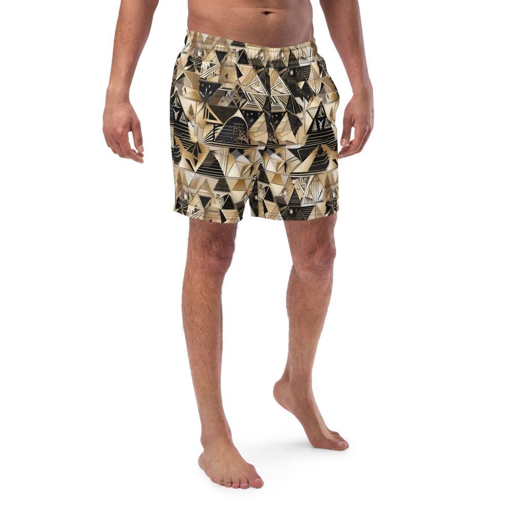 Nocturne Facets on Swim Trunks — Front