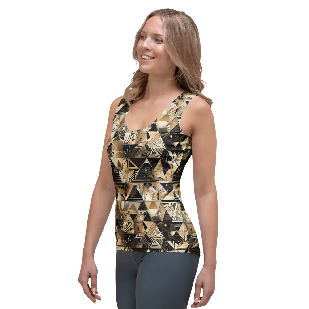 Nocturne Facets on Women's Tank Top — Left Front