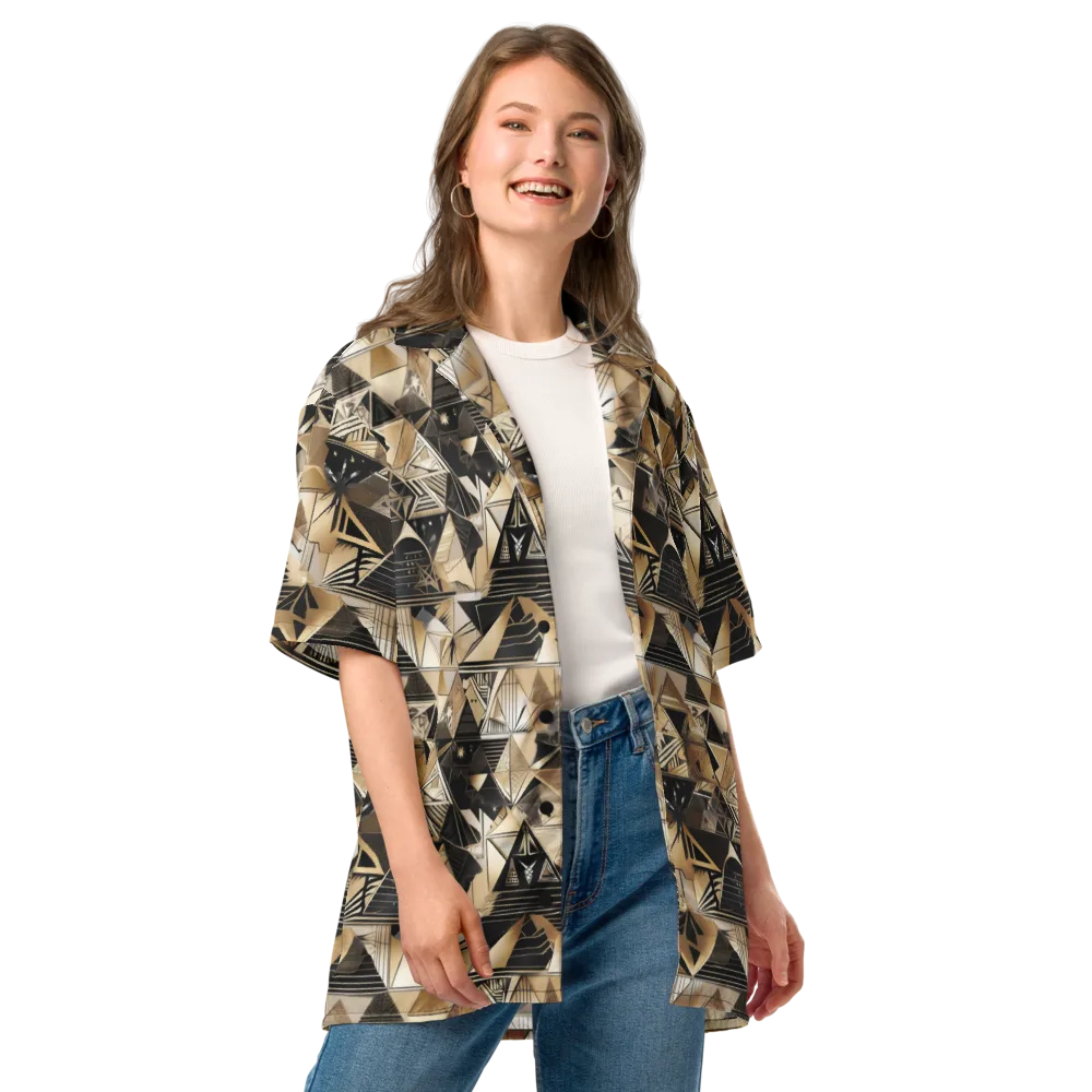 Nocturne Facets on Button Shirt — Front
