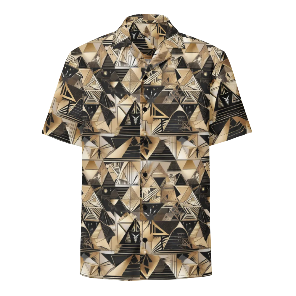 Nocturne Facets on Button Shirt — Front