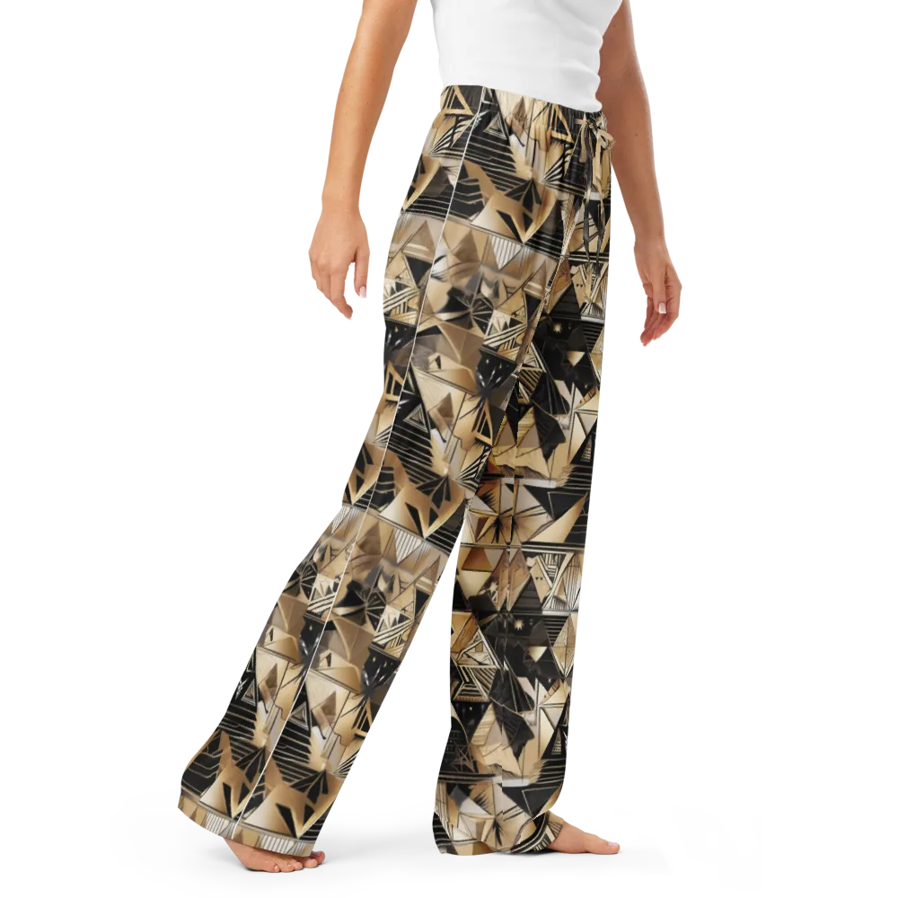 Nocturne Facets on Women's Pajama Pants — Right Front