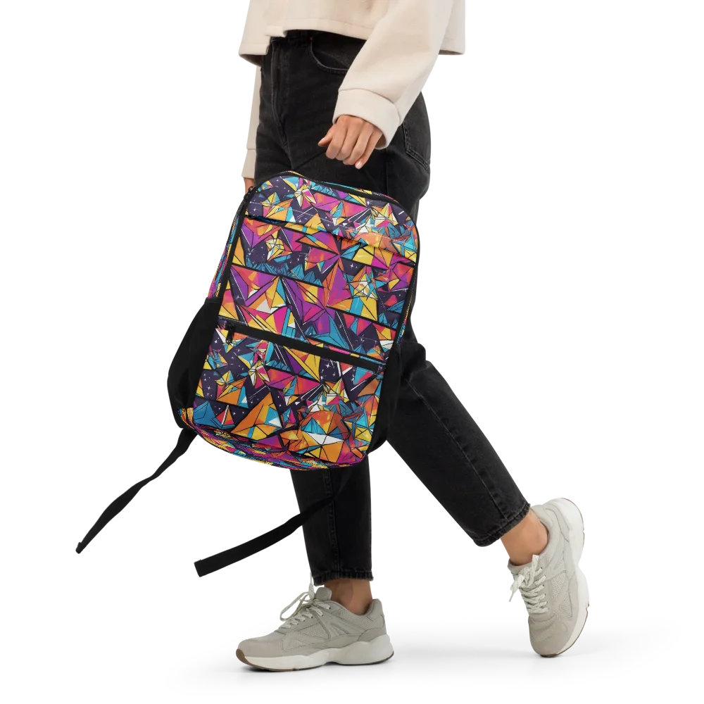 Prismatic Origami on Utility Backpack — Front