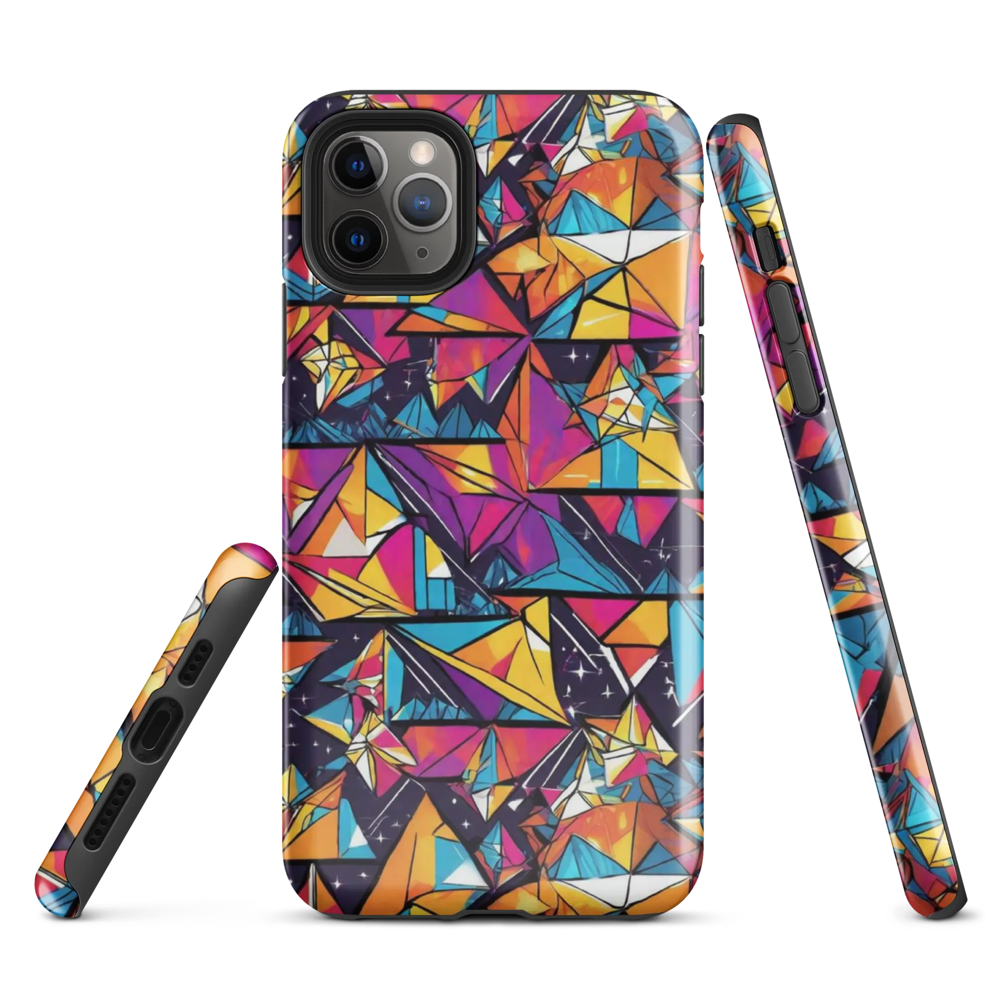 Prismatic Origami on Tough Case for iPhone® — Front
