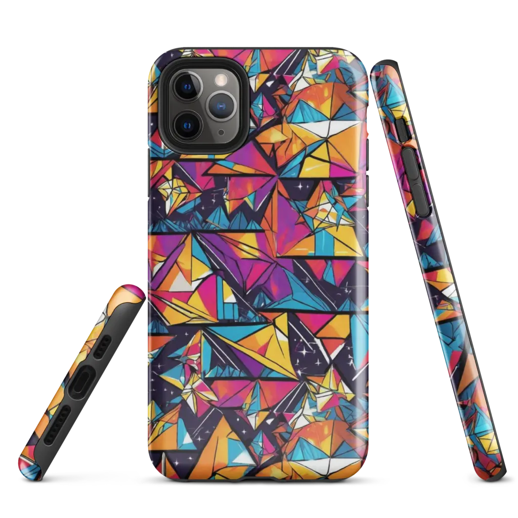 Prismatic Origami on Tough Case for iPhone® — Front