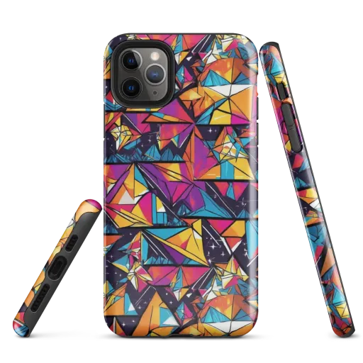 Prismatic Origami on a Tough Case for iPhone®