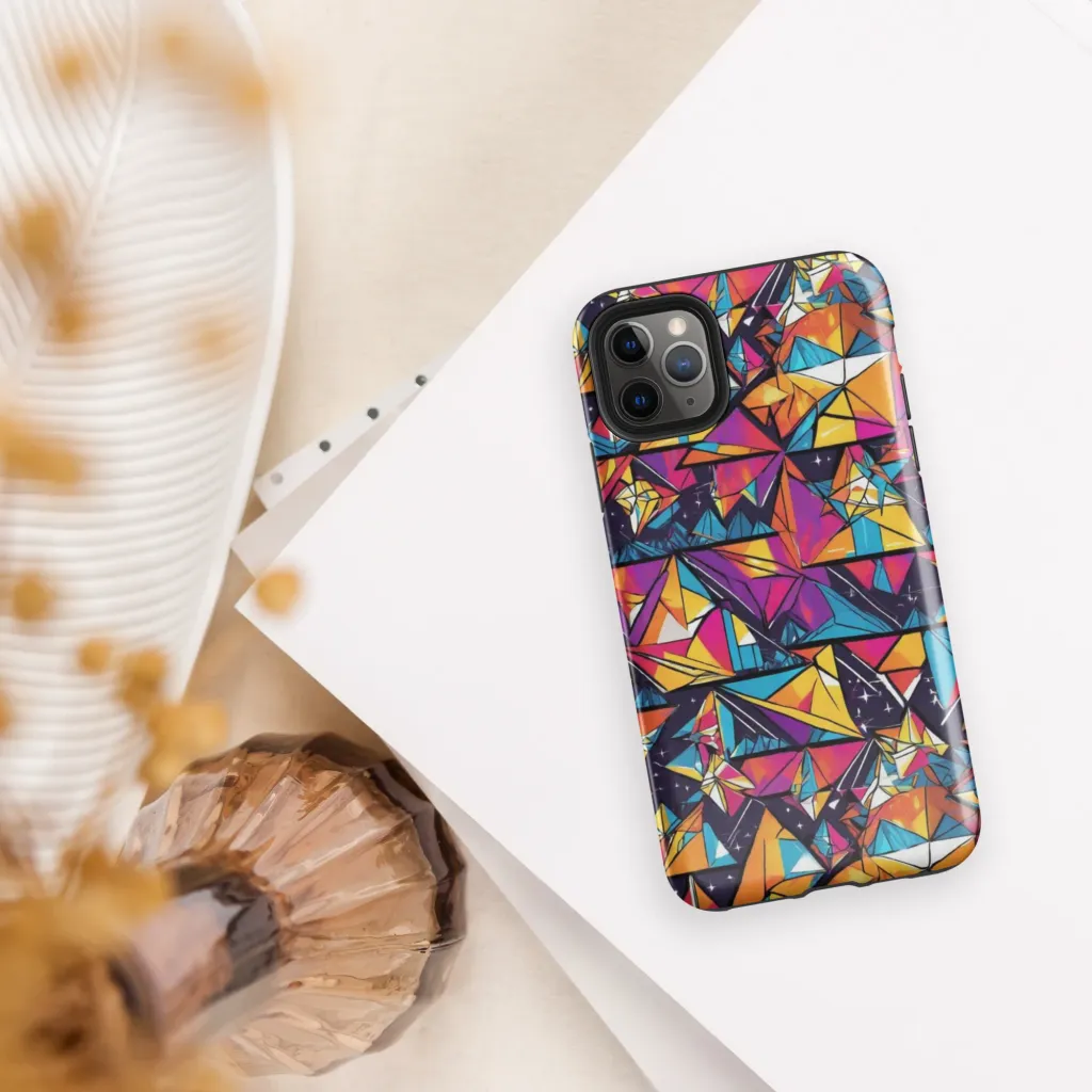 Prismatic Origami on Tough Case for iPhone® — Front