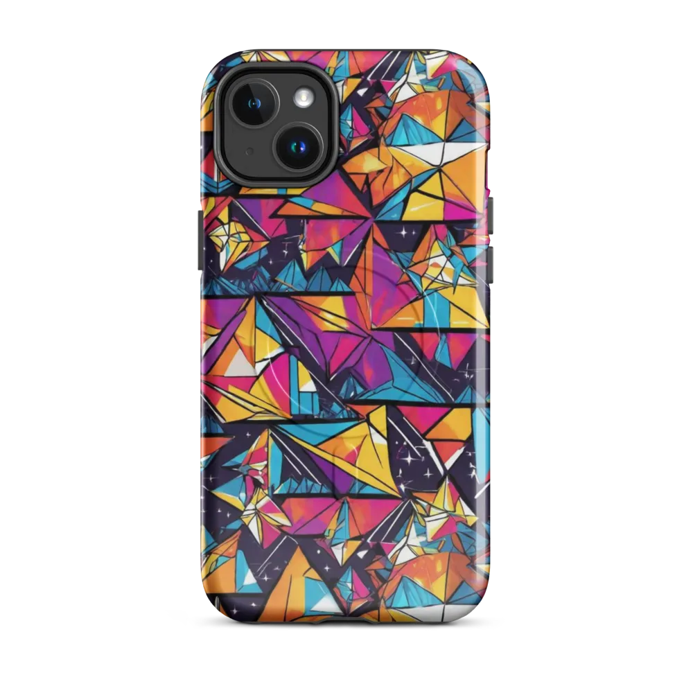 Prismatic Origami on MagSafe Tough Case for iPhone® — Front